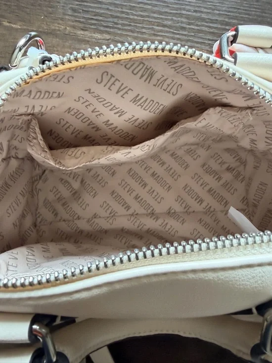 Steve Madden Vanilla Cherry Accent Satchel/Crossbody ✨Rare✨ - Picture 8 of 10